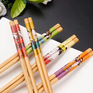 Bacchette di bambù ecologiche all'ingrosso logo di personalizzazione del bastone di Sushi delle bacchette