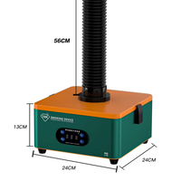 TBK 668 Extracteur de fumée à forte aspiration, purificateur d'air efficace pour la soudure, avec lumière LED