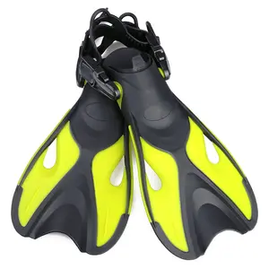 OEM yüzme yüzgeçleri yetişkin açık topuk ücretsiz dalış yüzgeçleri rekabetçi silikon yüzme yüzgeçleri