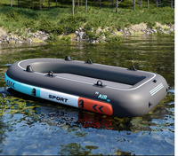 Bateau à rames en PVC OEM avec pompe manuelle, bateau de pêche gonflable d'extérieur