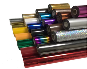 Rouleaux carrés argentés de feuille de dorure à chaud en PET à lustre métallique 8CM*120M/64CM*120M pour l'impression d'emballages en papier et plastique - Product Image 4