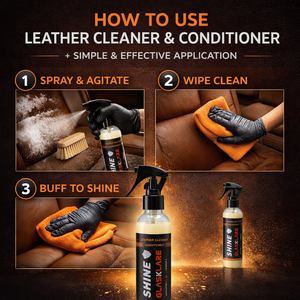 Nettoyant et revitalisant pour cuir en spray 120 ml -- Nettoyage en profondeur et protection UV pour sièges de voiture, canapés et entretien intérieur - Product Image 4