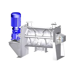 Professionally Mixing Blender Machine Stainless Steel Horizontal High Precise Large Quantities Horizontal Ribbon Mixer