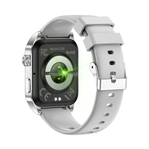 Smartwatch E100 Verde con Monitoraggio ECG, <span class=keywords><strong>Pressione</strong></span> Sanguigna <span class=keywords><strong>e</strong></span> Frequenza Cardiaca, Ossimetro, Impermeabile, Dispositivo Indossabile per Sport - Product Image 3