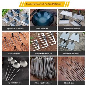 Outils de jardinage en acier au carbone forgé avec <span class=keywords><strong>manche</strong></span> en bois : Hachette, Râteau à clous, <span class=keywords><strong>Pioche</strong></span> pointue pour la plantation agricole et le désherbage des légumes - Product Image 3