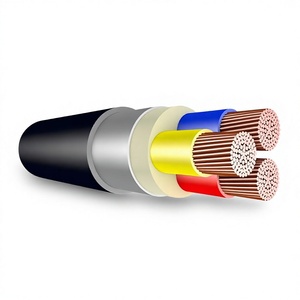 Flame Retardant PVC Sheathed Low Voltage <b>Cable</b> IEC 60332-3-22 Copper Aluminium Armoured Design - Product Image 1