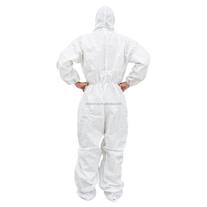 Hồ Bắc <span class=keywords><strong>l</strong></span>àm y tế an toàn quần áo không thấm nước bảo hộ lao động-Tùy chỉnh không vô trùng dài tay áo đàn hồi Cuff trùm đầu cổ áo móc vòng <span class=keywords><strong>l</strong></span>ặp - Product Image 2