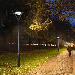 Luci da giardino solari in alluminio con controllo 3 anni di garanzia all'aperto IP65 impermeabile 30w 50w luce solare da giardino