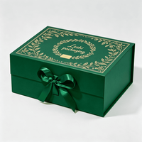 Caja de Regalo Navideña Moderna al por Mayor, Diseño Personalizado Verde, Caja para Dulces, Caixa De Presente