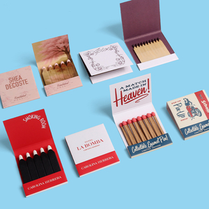 Boîte <span class=keywords><strong>d</strong></span>'<span class=keywords><strong>allumettes</strong></span> personnalisée en papier avec <span class=keywords><strong>allumettes</strong></span> longues de différentes couleurs et design - Product Image 6