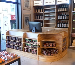 Mostrador de Caja para Supermercado o Tienda de Conveniencia, Ecológico, de Madera, 900 mm de Altura, 600 mm de Ancho, 2 Compartimentos - Product Image 6