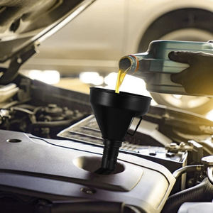 Corong oli Universal dengan Set gagang pipa Filter alat pengisi bahan bakar Gas Diesel Aksesori Mobil untuk truk motor - Product Image 5