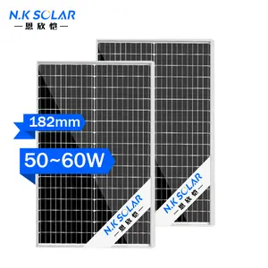 Foshan 공장 모노 크리스탈 셀 소형 태양 전지 패널 50 와트 태양 전지 패널 RV 용 60w 70w 80w 태양 전지 패널 키트