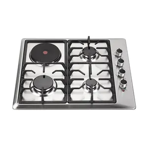 Vente chaude Appareils de cuisson Cuisinière à gaz Top Cooktops 4 Bocas Cuisinière à induction multi-usage avec plaque de cuisson électrique