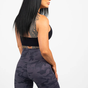 Servicio OEM: Top Deportivo <span class=keywords><strong>de</strong></span> Yoga para Mujer con Cuello Redondo y Espalda Baja, con Almohadillas Integradas, Sujetador Deportivo Halter para Gimnasio y Fitness - Product Image 5