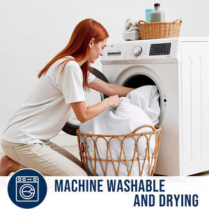 แผ่นรองที่<span class=keywords><strong>นอน</strong></span>แบบเย็บติดกัน นุ่มสบาย แบบมีชั้นรองรับด้านบน  ไส้ใยสังเคราะห์  ให้ความเย็นสบาย ระบายอากาศได้ดี  ปลอกคลุมที่นอน - Product Image 6