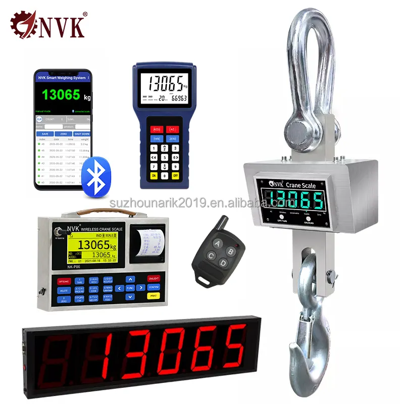 NVK OCS Cân Cẩu Điện Tử 15 Tấn Cân Treo Kỹ Thuật Số 20T Cân Nặng Công Nghiệp Nặng 50 Tấn