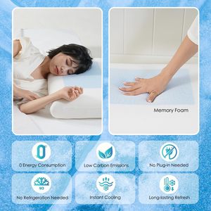 Oreiller en mousse à mémoire de forme et gel, classique, doux, pour le sommeil estival, vente en gros directe usine - Product Image 3