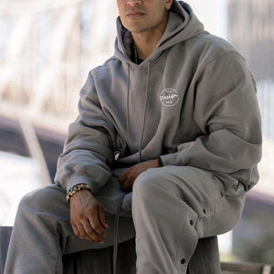 Sudaderas con cordón de gran tamaño sueltas con capucha de etiqueta privada personalizadas sudaderas con capucha de sublimación en blanco unisex para hombres - Product Image 5