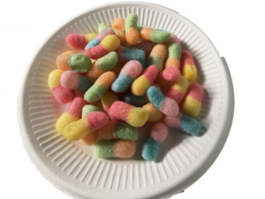 Venta <span class=keywords><strong>al</strong></span> por mayor de caramelos crujientes de frutas, caramelos liofilizados, gusanos con sabor afrutado, empaquetados en bolsas - Product Image 6