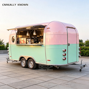 Food Truck de Luxe pour le Marché Français, Cuisine Mobile Moderne, Chariot à Crêpes, Gaufres et Desserts - Product Image 1
