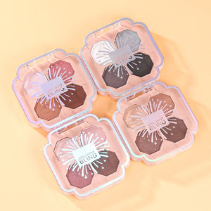 Bán Buôn Bốn Lá Cỏ Ba Lá Sương Mù <span class=keywords><strong>Eyeshadow</strong></span> Palette 4 Màu Bột Kết Hợp Cho Trang Điểm Mắt & Đường Viền Ánh Sáng - Product Image 4