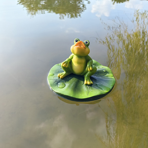 Statue de grenouille grandeur nature de style féerique moderne, <span class=keywords><strong>sexy</strong></span>, pour l'intérieur et l'extérieur, décoration de jardin, peinte, artisanat en résine flottante fait à la main, décoration de Noël - Product Image 6