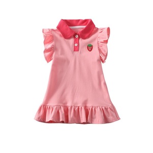 Child Star Circle Girls Summer Dress Cap Sleeve Breathable Polo Style Princess Dress For Kids - Product Image 5