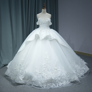 Jancember 9972 vestidos de novia modernos de encaje bordado de flores para 16 niñas - Product Image 1