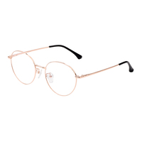 Vintage de plata de diseño redondo marco óptica óptico de gafas Unisex