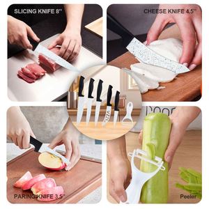 Juego de Cuchillos de Cocina de Seis Piezas, Hojas Afiladas, para Cocinar en Casa, Estilo Europeo y Americano, Cuchillos para Verduras, Frutas y Uso General - Product Image 4