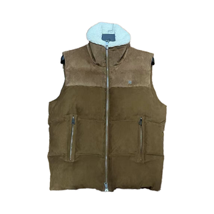 Veste coupe-vent <span class=keywords><strong>sans</strong></span> manches pour homme, design décontracté, hiver, imperméable, écologique, rembourrée, col montant, fermeture éclair - Product Image 1