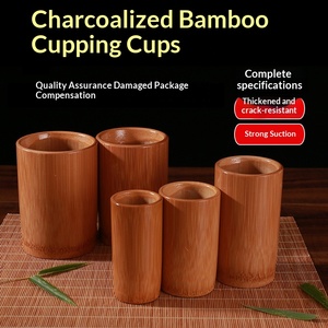 Juego de Ventosas de Bambú Natural Tradicional para Terapia de Masaje, Dispositivo de Succión, Venta al por Mayor de Fábrica, Kit Profesional de Masaje Corporal - Product Image 5