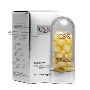 Venta al por mayor Hidratante facial C Vitamina Vc Suero Cuidado DE LA PIEL Aceite esencial para la cara Brillo natural orgánico Antienvejecimiento 32 cápsulas - Product Image 1