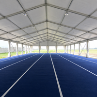 Tente de réception simple en PVC avec structure en aluminium robuste, prix d'usine en gros, grande tente d'exposition extérieure, support OEM disponible