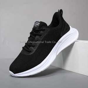 Zapatillas Deportivas de Moda, Ligeras, Transpirables, de Malla Tejida, con Cordones, para Caminar, Hacer Ejercicio, Casuales, Deportivas, de Verano - Product Image 3