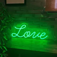 Panneau mural lumineux personnalisé, en néon, led, amour