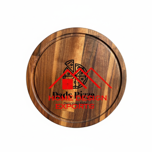 Dernier modèle de support à pizza rond en bois de manguier pour portions décoratives dans les restaurants et les hôtels Meilleure vente de cuisine - Product Image 1