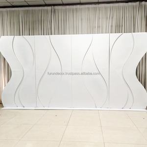 Arche de fond en métal sur mesure FURUN, décoration de mariage, décoration de fête, panneau de fond pour événements - Product Image 2