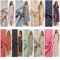 Tissu en rayonne tissé uni, doux et respirant, 100 % viscose, challis tissé pour robe, jupe, chemise, blouse et vêtements