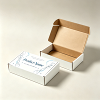 Boîte d'emballage en carton ondulé personnalisée avec impression artistique, fabriquée à partir de matériaux recyclés, pour la présentation de produits et l'utilisation commerciale (vente en gros)