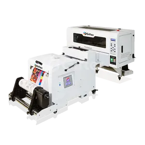 Giftec新型小型企业技术A3 A2直接薄膜打印机用于织物服装纺织t恤DTF印刷机