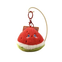 Porte-clés en peluche fruits et légumes 12 cm, poupées pendentifs en polyester et coton PP, jouet pour machine à griffes, unisexe