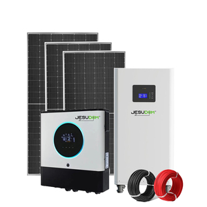 Jesudom Système d'énergie solaire hybride 15Kw Stock UE 5000 Watts 2,5 Kw 10Kw Kit complet de panneau solaire pour la maison avec ensemble de stockage - Product Image 1