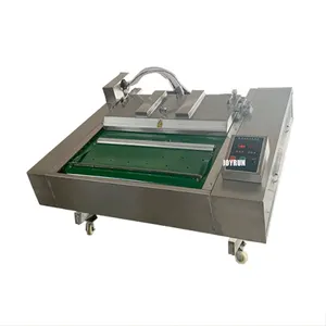 Fresh meat thermoforming packaging machine automatic rollstock continuous stretch film vacuum packaging machine for meat paste