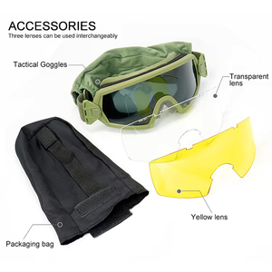 Occhiali Tattici Personalizzati ANSI Z87 EN166 Protezione UV400 Occhiali Balistici per Tiro Caccia Escursionismo Occhiali di Sicurezza Occhiali Sportivi - Product Image 2