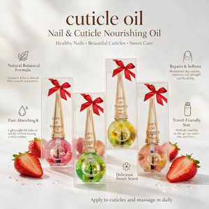 Nouvelle Huile à Cuticules <span class=keywords><strong>de</strong></span> <span class=keywords><strong>Luxe</strong></span> Bio et Naturelle avec Fleur Personnalisée pour les Soins des Ongles des Doigts et des Pieds - Product Image 2