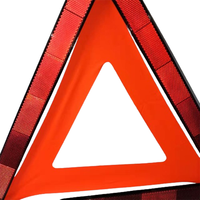 Triangle de signalisation d'urgence pour voiture écologique, trois triangles réfléchissants, matériau PS&HIPS/AS&ABS, 400g, circulation