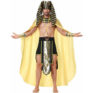 Pharaon égyptien romain médiéval COS Costume ancien roi grec <span class=keywords><strong>tenue</strong></span> de fête d'halloween pour hommes - Product Image 5