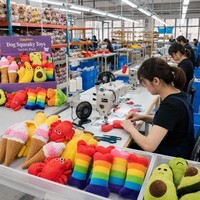 Lot de 18 jouets à mâcher pour chat en peluche, couineurs, variés en forme d'animaux, mignons, interactifs, pour chatons, pour la dentition et le jeu